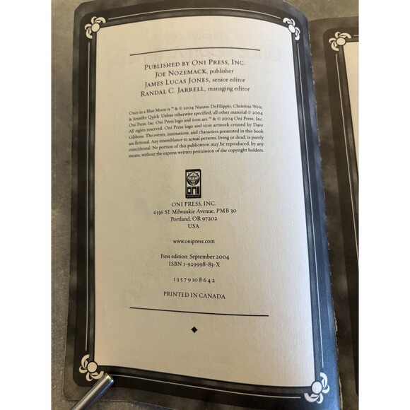 Once in a Blue Moon #1 Oni Press September 2004 TPB Comic Anime Manga 1st Edit - Picture 3 of 3